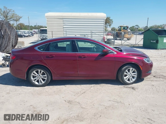 2017 Chrysler 200 Touring with VIN 1C3CCCFB0HN508745, listed as a IAAI auction lot 41699083 with 109,324 mi miles. Bid and sale history available at carsss.com. Image 13.