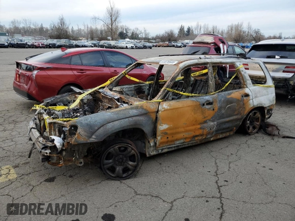2003 Subaru Forester X with VIN JF1SG63683G766793, listed as a Copart auction lot 41876655 with 0 mi miles and Salvage Title. Bid and sale history available at carsss.com. Image 1.
