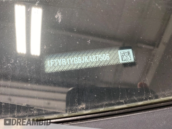 2018 Ford Transit z VIN 1FTYR1YG6JKA87506, wystawiony jako IAAI lot #42501070 z przebiegiem 167 892 mil mil oraz . Historia ofert i sprzedaży dostępna na DreamBid. Obrazek 8.