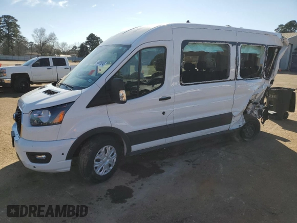 2024 Ford Transit Passenger XL with VIN 1FBAX2C89RKA77582, listed as a Copart auction lot 46699245 with Not provided miles and Salvage title. Bid and sale history available at DreamBid. Image 1.