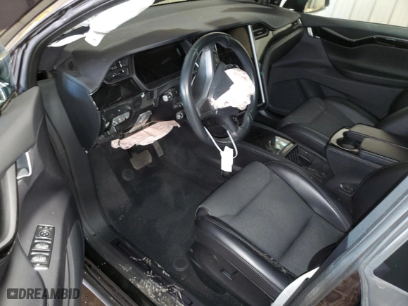 2018 Tesla Model X 75D with VIN 5YJXCAE29JF111980, listed as a Copart auction lot 51465695 with 0 mi miles and Salvage Title. Bid and sale history available at carsss.com. Image 8.