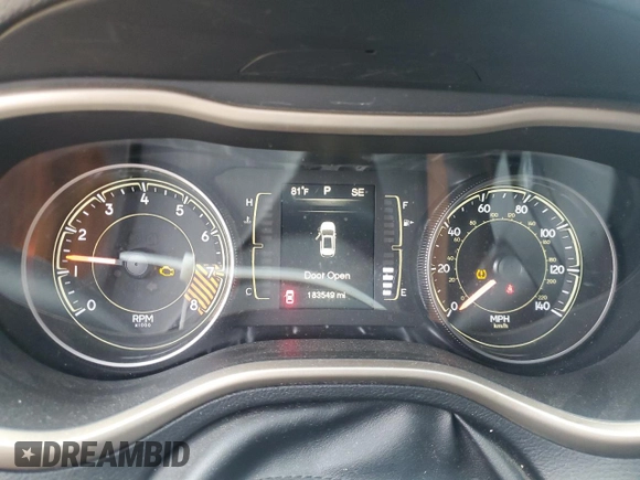 2014 Jeep Cherokee Altitude with VIN 1C4PJMCSXEW206494, listed as a Copart auction lot 74877164 with 183,549 mi miles and Salvage Title. Bid and sale history available at carsss.com. Image 9.