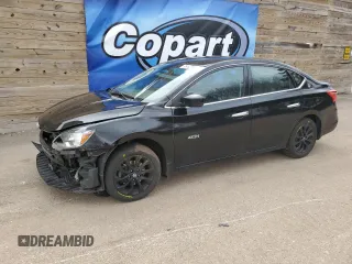 2018 Nissan Sentra S with VIN 3N1AB7AP7JY308537, listed as a Copart auction lot 52090275 with 76,636 mi miles and Clean Title. Bid and sale history available at DreamBid. Image 1.