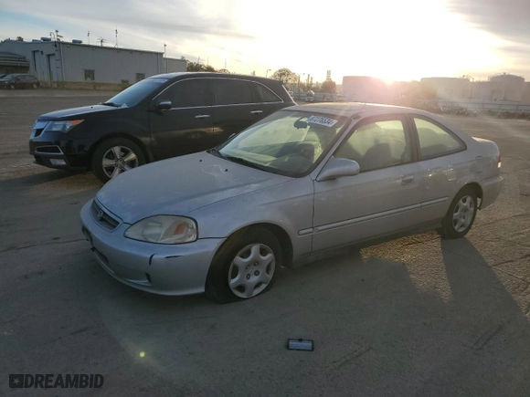 2000 Honda Civic EX with VIN 1HGEJ8143YL049093, listed as a Copart auction lot 87276534 with 92,107 mi miles and Clean Title. Bid and sale history available at carsss.com. Image 1.