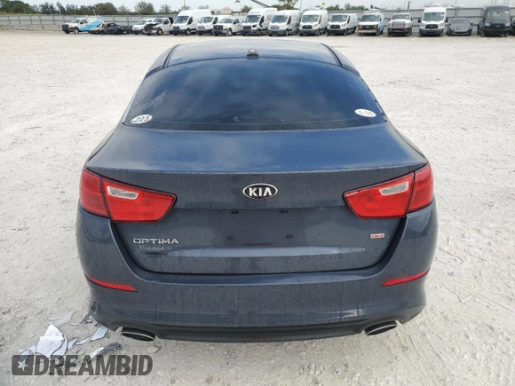 2015 Kia Optima LX with VIN KNAGM4A79F5604807, listed as a Copart auction lot 83410754 with 126,618 mi miles and Salvage Title. Bid and sale history available at DreamBid. Image 6.