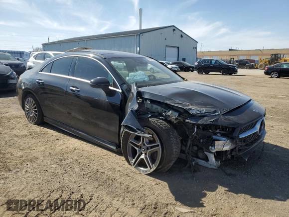 2020 Mercedes-Benz CLA 250 with VIN WDD5J4HB7LN068406, listed as a Copart auction lot 53327505 with 96,726 mi miles and Salvage title. Bid and sale history available at DreamBid. Image 4.