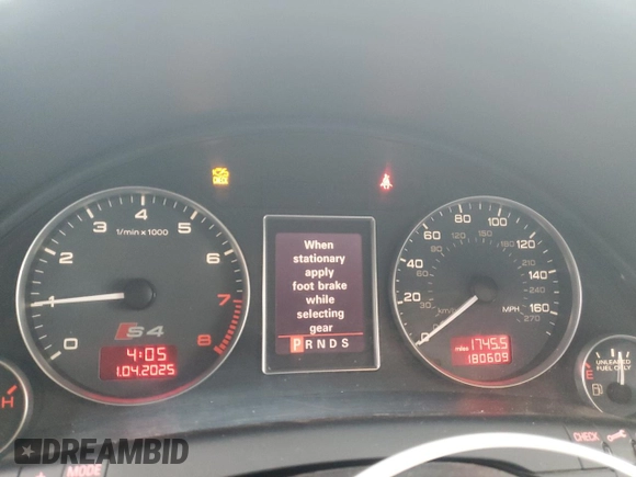 2006 Audi S4 z VIN WAUGL78E06A180465, wystawiony jako Copart lot #86001884 z przebiegiem 180 609 mil mil oraz Szkody całkowita. Historia ofert i sprzedaży dostępna na DreamBid. Obrazek 9.