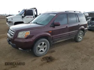 2007 Honda Pilot EX-L z VIN 2HKYF18517H503492, wystawiony jako Copart lot #55344875 z przebiegiem 158 343 mil mil oraz Szkoda całkowita • Salvage title. Historia ofert i sprzedaży dostępna na DreamBid. Obrazek 1.