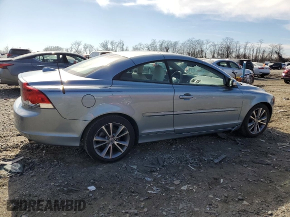 2010 Volvo C70 with VIN YV1672MC7AJ092364, listed as a Copart auction lot 46311325 with 127,114 mi miles and Salvage Title. Bid and sale history available at carsss.com. Image 3.