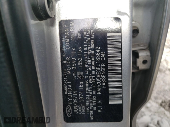 2014 Hyundai Accent SE with VIN KMHCU5AE3EU183642, listed as a Copart auction lot 49717045 with 142,328 mi miles and Salvage Title. Bid and sale history available at carsss.com. Image 12.
