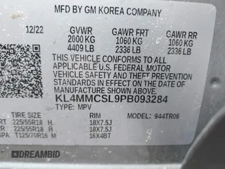 2023 Buick Encore GX Preferred with VIN KL4MMCSL9PB093284, listed as a IAAI auction lot 41276805 with 17,006 mi miles and . Bid and sale history available at DreamBid. Image 9.