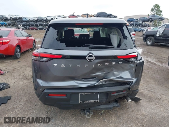 2024 Nissan Pathfinder S with VIN 5N1DR3AAXRC273423, listed as a IAAI auction lot 41210916 with 9,831 mi miles and . Bid and sale history available at DreamBid. Image 16.
