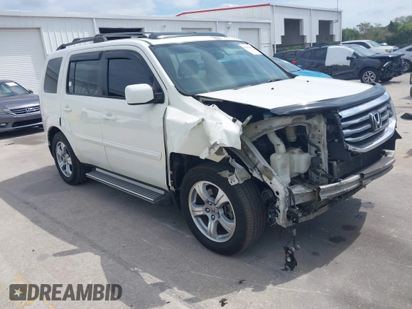 2014 Honda Pilot EX-L with VIN 5FNYF4H52EB055549, listed as a IAAI auction lot 42086456 with 292,594 mi miles and . Bid and sale history available at carsss.com. Image 1.