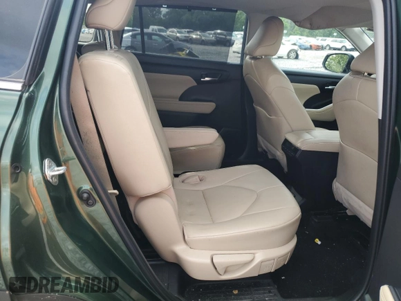 2023 Toyota Highlander L with VIN 5TDKDRBHXPS500758, listed as a Copart auction lot 58609615 with 45,653 mi miles and Salvage title. Bid and sale history available at DreamBid. Image 11.