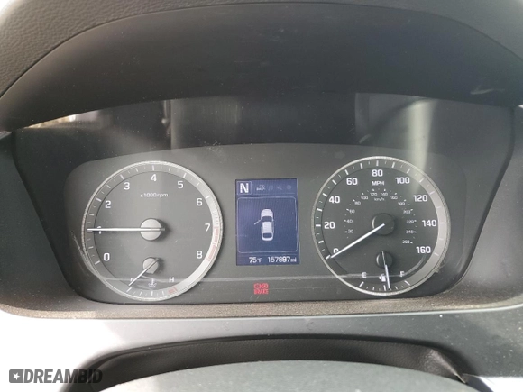 2017 Hyundai Sonata SE with VIN 5NPE24AF5HH567071, listed as a Copart auction lot 53925005 with 157,897 mi miles and Clean Title. Bid and sale history available at carsss.com. Image 9.