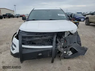 2019 Ford Police Interceptor Utility with VIN 1FM5K8AR3KGA30157, listed as a Copart auction lot 46804875 with 0 mi miles and Salvage Title. Bid and sale history available at carsss.com. Image 5.