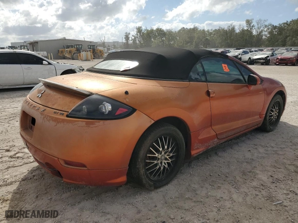 2007 Mitsubishi Eclipse GT with VIN 4A3AL35T57E001509, listed as a Copart auction lot 77471464 with 0 mi miles and Non Repairable. Bid and sale history available at carsss.com. Image 3.