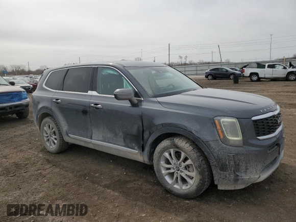 2022 Kia Telluride LX with VIN 5XYP24HC6NG222977, listed as a Copart auction lot 49654395 with 101,853 mi miles and Salvage title. Bid and sale history available at DreamBid. Image 4.
