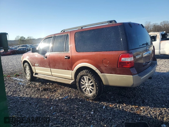 2007 Ford Expedition Max Eddie Bauer z VIN 1FMFK175X7LA20966, wystawiony jako Copart lot #89174085 z przebiegiem 302 916 mil mil oraz Szkoda całkowita • Salvage title. Historia ofert i sprzedaży dostępna na DreamBid. Obrazek 2.