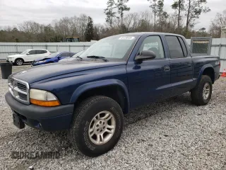 2004 Dodge Dakota Sport with VIN 1D7HG38NX4S577327, listed as a Copart auction lot 45729535 with 166,254 mi miles and Salvage Title. Bid and sale history available at carsss.com. Image 1.