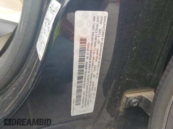 2012 Volkswagen Jetta SE with VIN 3VWDP7AJ7CM003456, listed as a Copart auction lot 64118945 with 88,898 mi miles and Salvage title. Bid and sale history available at DreamBid. Image 13.