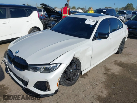 2020 BMW 3 Series M340i with VIN WBA5U7C02LFH69972, listed as a IAAI auction lot 41869845 with 45,926 mi miles. Bid and sale history available at carsss.com. Image 19.