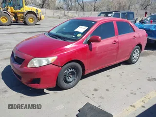2009 Toyota Corolla with VIN 2T1BU40E19C105746, listed as a IAAI auction lot 41964481 with 261,136 mi miles. Bid and sale history available at carsss.com. Image 2.