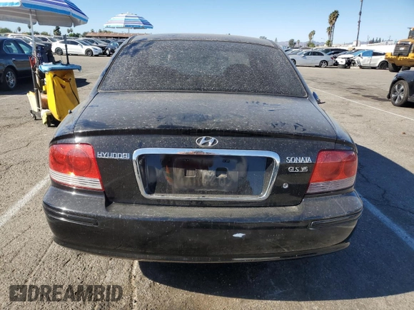 2002 Hyundai Sonata GLS with VIN KMHWF35H92A641858, listed as a Copart auction lot 80581244 with 124,020 mi miles and Clean Title. Bid and sale history available at carsss.com. Image 6.
