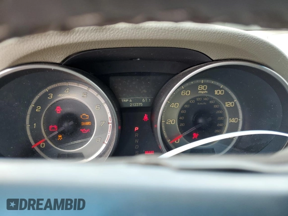 2011 Acura MDX with VIN 2HNYD2H20BH500130, listed as a Copart auction lot 59684785 with 212,375 mi miles and Salvage title. Bid and sale history available at DreamBid. Image 9.