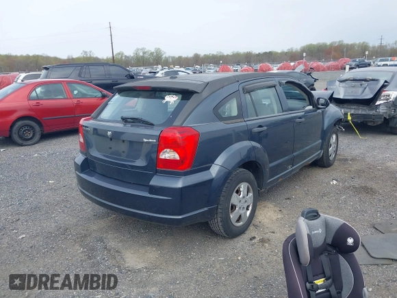 2007 Dodge Caliber with VIN 1B3HB28B17D350160, listed as a IAAI auction lot 41988479 with 174,949 mi miles. Bid and sale history available at carsss.com. Image 4.