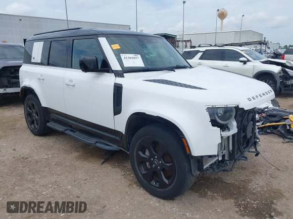 2023 Land Rover Defender X-Dynamic SE с VIN SALE27EUXP2114986, выставлен на аукционе IAAI как лот 42302857 с пробегом 29 384 миль миль и . История ставок и продаж доступна на DreamBid. Изображение 1.
