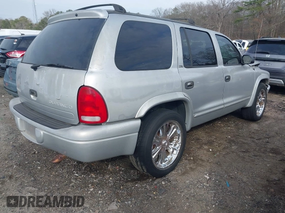 2002 Dodge Durango z VIN 1B4HR48N72F124778, wystawiony jako IAAI lot #41505251 z przebiegiem 264 232 mil mil oraz . Historia ofert i sprzedaży dostępna na DreamBid. Obrazek 4.
