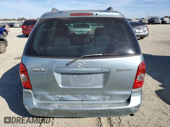 2003 Mazda MPV LX z VIN JM3LW28A930374929, wystawiony jako Copart lot #75569894 z przebiegiem 174 960 mil mil oraz Szkody całkowita. Historia ofert i sprzedaży dostępna na DreamBid. Obrazek 6.