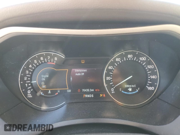 2014 Lincoln MKZ with VIN 3LN6L2GK4ER817320, listed as a Copart auction lot 54834135 with 76,439 mi miles and Salvage title. Bid and sale history available at DreamBid. Image 9.