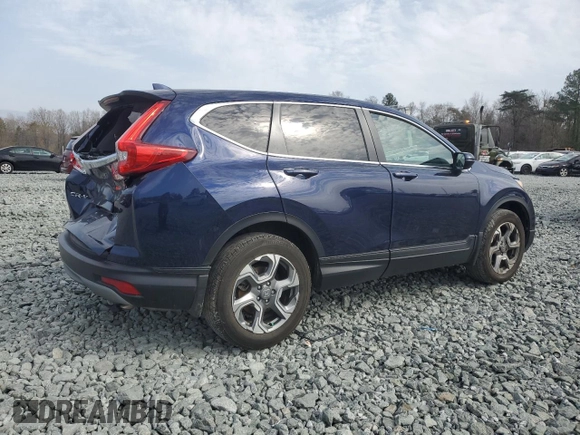 2018 Honda CR-V EX with VIN 2HKRW2H53JH603109, listed as a Copart auction lot 49670135 with 52,062 mi miles and Salvage Title. Bid and sale history available at carsss.com. Image 3.