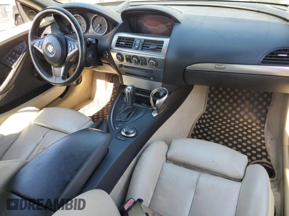 2006 BMW 6 Series 650Ci with VIN WBAEK13496CN79496, listed as a Copart auction lot 60594244 with 85,024 mi miles and Clean Title. Bid and sale history available at carsss.com. Image 8.