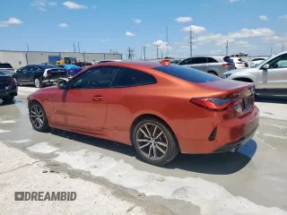 2021 BMW 4 Series 430i with VIN WBA53AP0XMCH23674, listed as a Copart auction lot 59490125 with 66,940 mi miles and Salvage title. Bid and sale history available at DreamBid. Image 2.