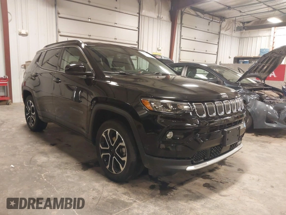 2022 Jeep Compass High Altitude with VIN 3C4NJDCB5NT233969, listed as a IAAI auction lot 42034557 with 23,257 mi miles and . Bid and sale history available at DreamBid. Image 1.