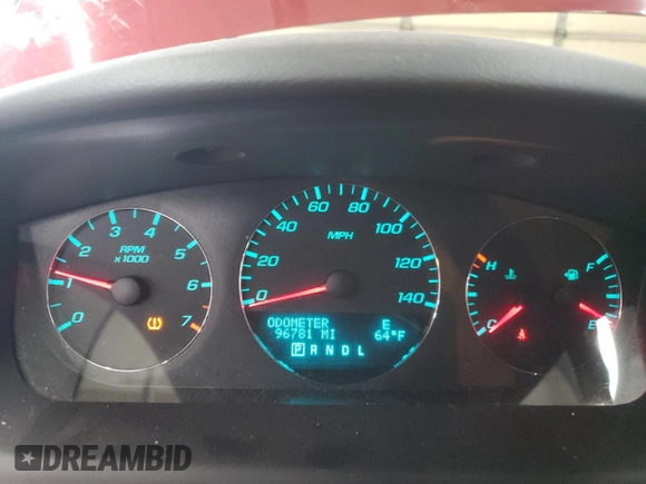 2013 Chevrolet Impala LT with VIN 2G1WB5E35D1152590, listed as a Copart auction lot 52171305 with 96,781 mi miles and Salvage Title. Bid and sale history available at DreamBid. Image 9.