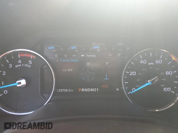 2019 Ford F-250 XL with VIN 1FT7W2BT0KEE32674, listed as a Copart auction lot 60143065 with 72,758 mi miles and Clean title. Bid and sale history available at DreamBid. Image 9.