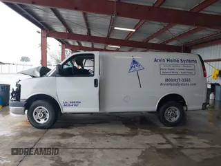 2014 GMC Savana Cargo Van with VIN 1GTW7FCA9E1906226, listed as a IAAI auction lot 41214520 with 120,794 mi miles. Bid and sale history available at carsss.com. Image 15.