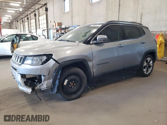 2020 Jeep Compass Limited with VIN 3C4NJCCB4LT194010, listed as a Copart auction lot 56884415 with 100,877 mi miles and Clean title. Bid and sale history available at DreamBid. Image 1.