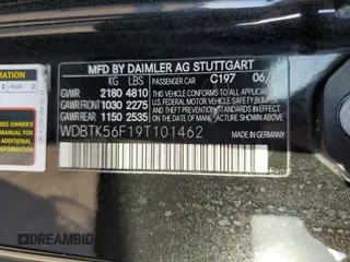 2009 Mercedes-Benz CLK-Class 3.5L with VIN WDBTK56F19T101462, listed as a Copart auction lot 78019244 with 170,288 mi miles and Salvage Title. Bid and sale history available at carsss.com. Image 14.