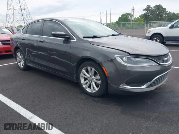 2015 Chrysler 200 Limited with VIN 1C3CCCAB6FN684025, listed as a IAAI auction lot 42123861 with 180,528 mi miles and . Bid and sale history available at DreamBid. Image 1.