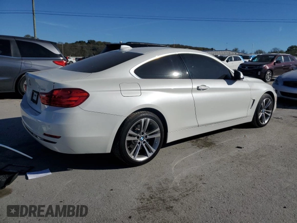 2017 BMW 4 Series 430i xDrive with VIN WBA4R9C5XHK680599, listed as a Copart auction lot 76294074 with Not Provided miles and Salvage Title. Bid and sale history available at DreamBid. Image 3.