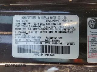 2011 Nissan 370Z Touring with VIN JN1AZ4EH1BM553996, listed as a Copart auction lot 81940364 with 144,412 mi miles and Salvage Title. Bid and sale history available at carsss.com. Image 12.
