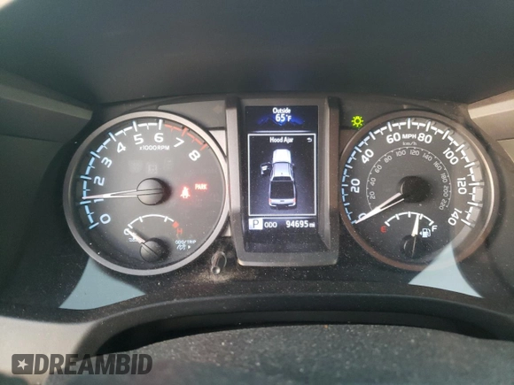 2017 Toyota Tacoma SR5 with VIN 3TMCZ5AN4HM086321, listed as a Copart auction lot 87658645 with 94,695 mi miles and Salvage Title. Bid and sale history available at carsss.com. Image 9.