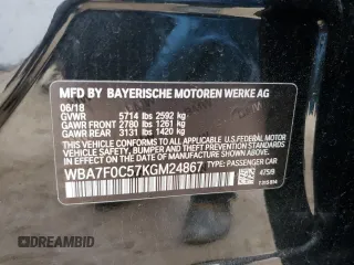 2019 BMW 7 Series 750i с VIN WBA7F0C57KGM24867, выставлен на аукционе Copart как лот 44438835 с пробегом 93 311 миль миль и Списание • Salvage title. История ставок и продаж доступна на DreamBid. Изображение 15.