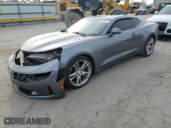 2020 Chevrolet Camaro 1LT with VIN 1G1FB1RSXL0129049, listed as a Copart auction lot 43091213 with 52,886 mi miles. Bid and sale history available at carsss.com. Image 1.