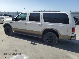 2000 Ford Excursion Limited с VIN 1FMNU43SXYED53743, выставлен на аукционе Copart как лот 59313845 с пробегом 391 409 миль миль и Списание • Salvage title. История ставок и продаж доступна на DreamBid. Изображение 2.